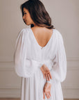 Unique Bohemian Wedding Dress With Long Sleeves • Style ADELLE