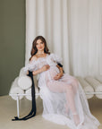 Maternity Boudoir Wedding Dress For Photo Shoot • Style ALICE