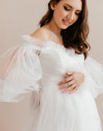 Maternity Bridal Tulle Dress • Style AMANDA