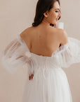 Maternity Bridal Tulle Dress • Style AMANDA