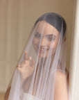 Beaded bridal veil • Unique wedding veil