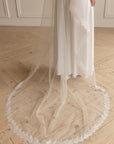 Chantilly lace mantilla veil