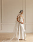 Chantilly lace mantilla veil
