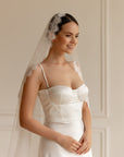 Chantilly lace mantilla veil