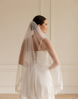 Veil chantilly lace • Eyelash lace veil