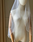 Bridal veil with pearls • Pearls edge veil