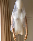 Bridal veil with pearls • Pearls edge veil