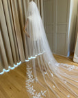 Wedding lace veil • Royal bridal veil