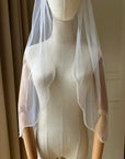 Bridal veil with pearls • Pearls edge veil