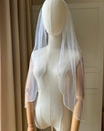 Bridal veil with pearls • Pearls edge veil