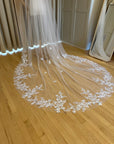 Wedding lace veil • Royal bridal veil