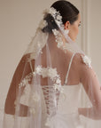3D Flower veil • Wedding veil flowers