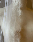 Veil chantilly lace • Eyelash lace veil