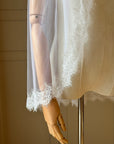 Veil chantilly lace • Eyelash lace veil