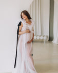 Maternity Boudoir Wedding Dress For Photo Shoot • Style ALICE