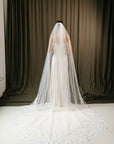 Wedding lace veil • Royal bridal veil