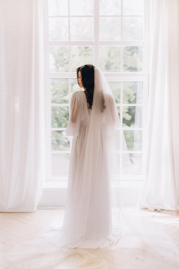 Wedding single-layer veil