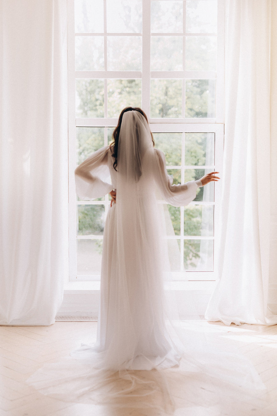 Wedding single-layer veil