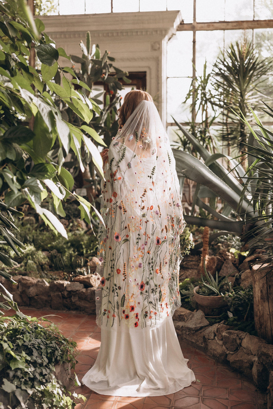 Wildflower embroidered wedding veil •  Trend 2024 - STYLE FLOWER