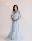 In Stock • Tulle Maternity Dress For Baby Shower • Style JULIA