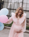 Maternity Tulle Dress For Baby Shower • Style MIDI JULIA • 66 Light Pink