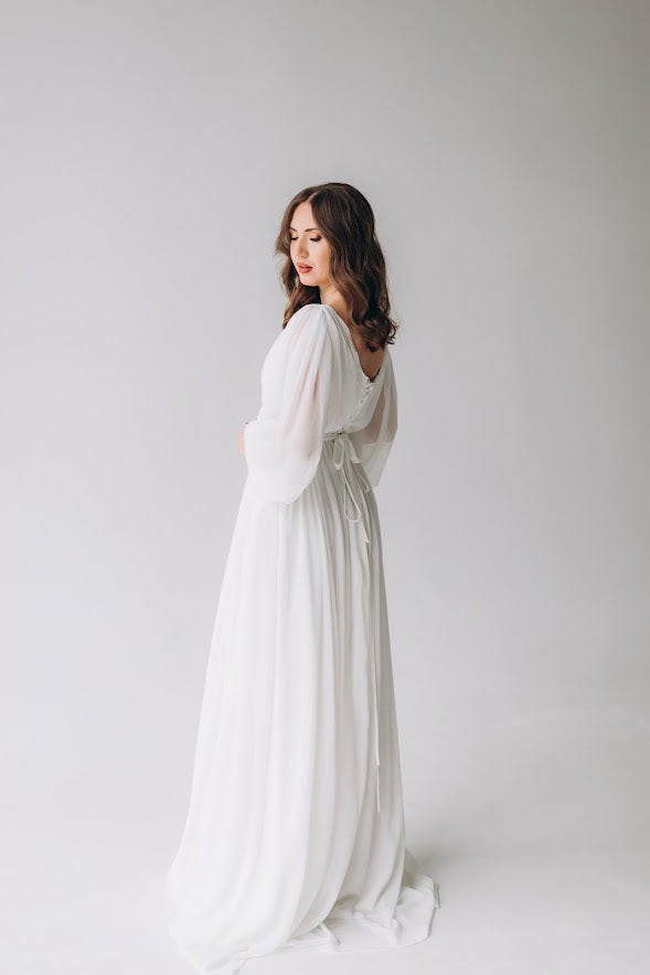 In Stock • Wedding Dress With Long Sleeves  •  Style ADELLE