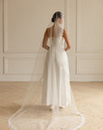 Chantilly lace mantilla veil