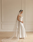 Chantilly lace mantilla veil