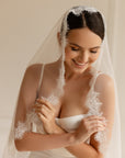 Chantilly lace mantilla veil