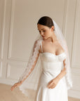 Veil chantilly lace • Eyelash lace veil