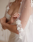 3D Flower veil • Wedding veil flowers