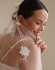 3D Flower veil • Wedding veil flowers