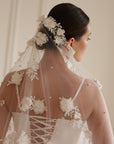 3D Flower veil • Wedding veil flowers
