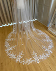 Wedding lace veil • Royal bridal veil
