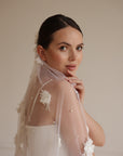 3D Flower veil • Wedding veil flowers