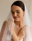 Beaded Edge Wedding Veil Fingertip