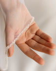 Beaded Edge Wedding Veil Fingertip