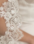 Lace veil with sequins • Royal wedding veil
