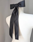 Evening gloves black and bow •  Style Serene