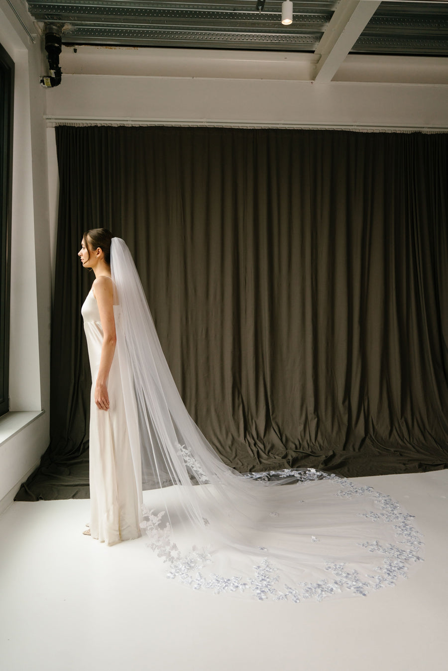 Wedding lace veil • Royal bridal veil