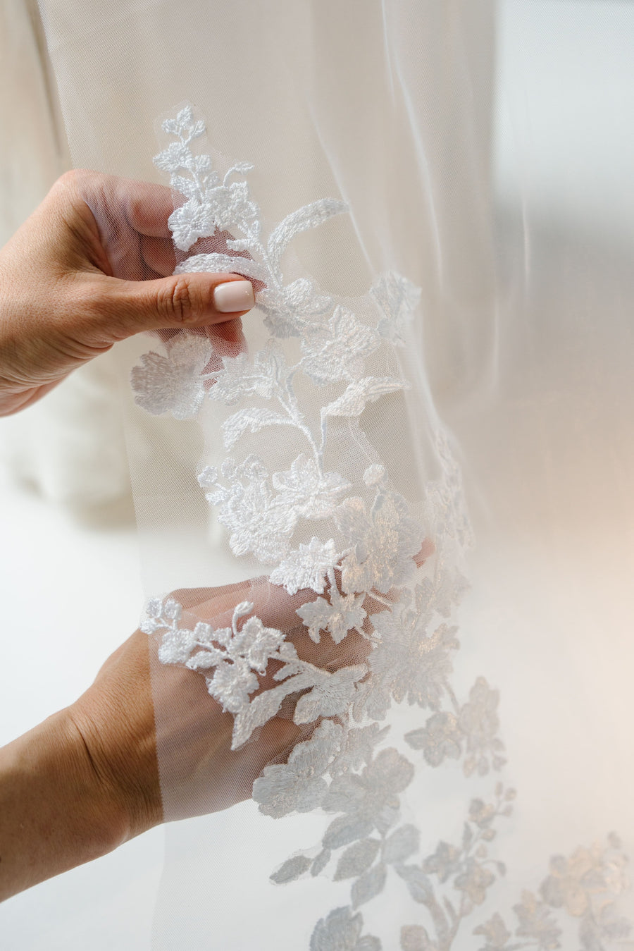 Wedding lace veil • Royal bridal veil