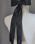 Evening gloves black and bow •  Style Serene