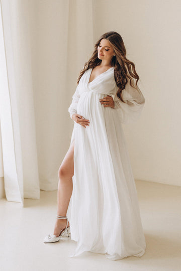 Maternity boho wedding dress  •  Style ADELLE