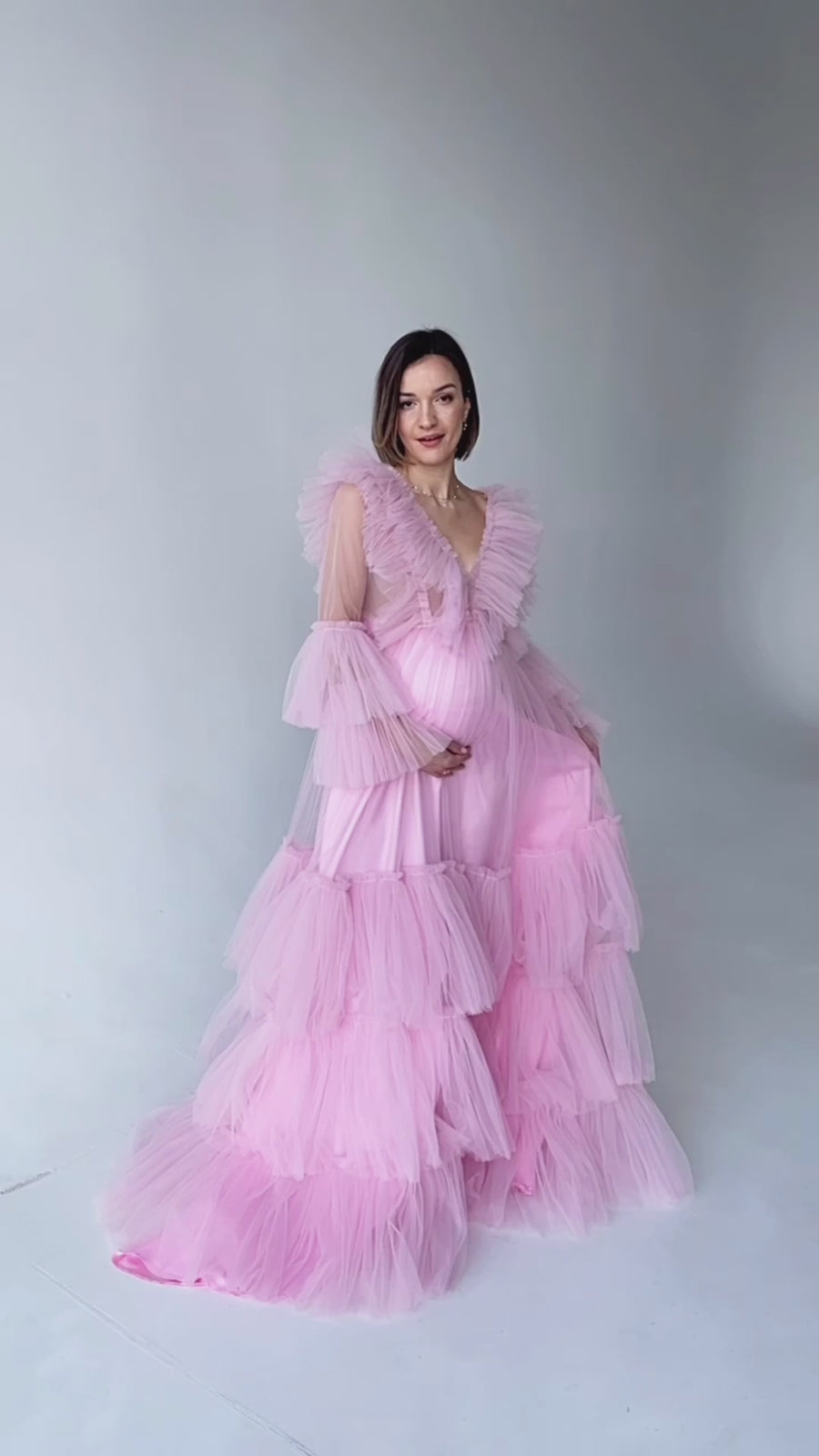 Puffy Tulle Maternity Dress For Photo Shoot • Style BUTTERFLY