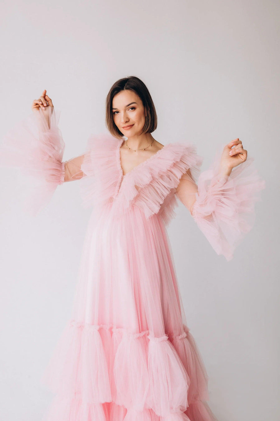 Puffy Tulle Maternity Dress For Photo Shoot • Style BUTTERFLY