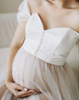 Maternity Boudoir Dress For Photo Shoot • Style ESTER