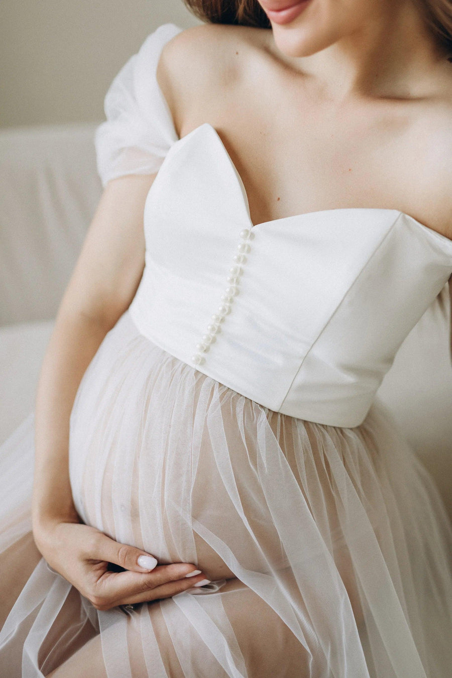 Maternity Boudoir Dress For Photo Shoot • Style ESTER