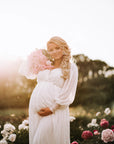 Maternity boho wedding dress  •  Style ADELLE
