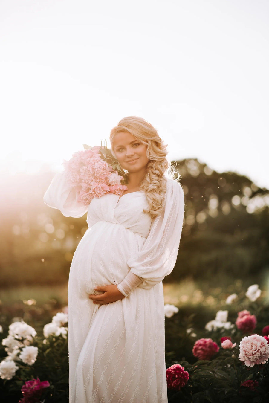 Maternity boho wedding dress  •  Style ADELLE